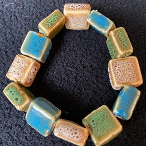Stone square bracelet